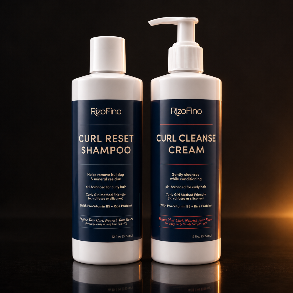 RizoFino Curl Reset Shampoo and Curl Cleanse Cream